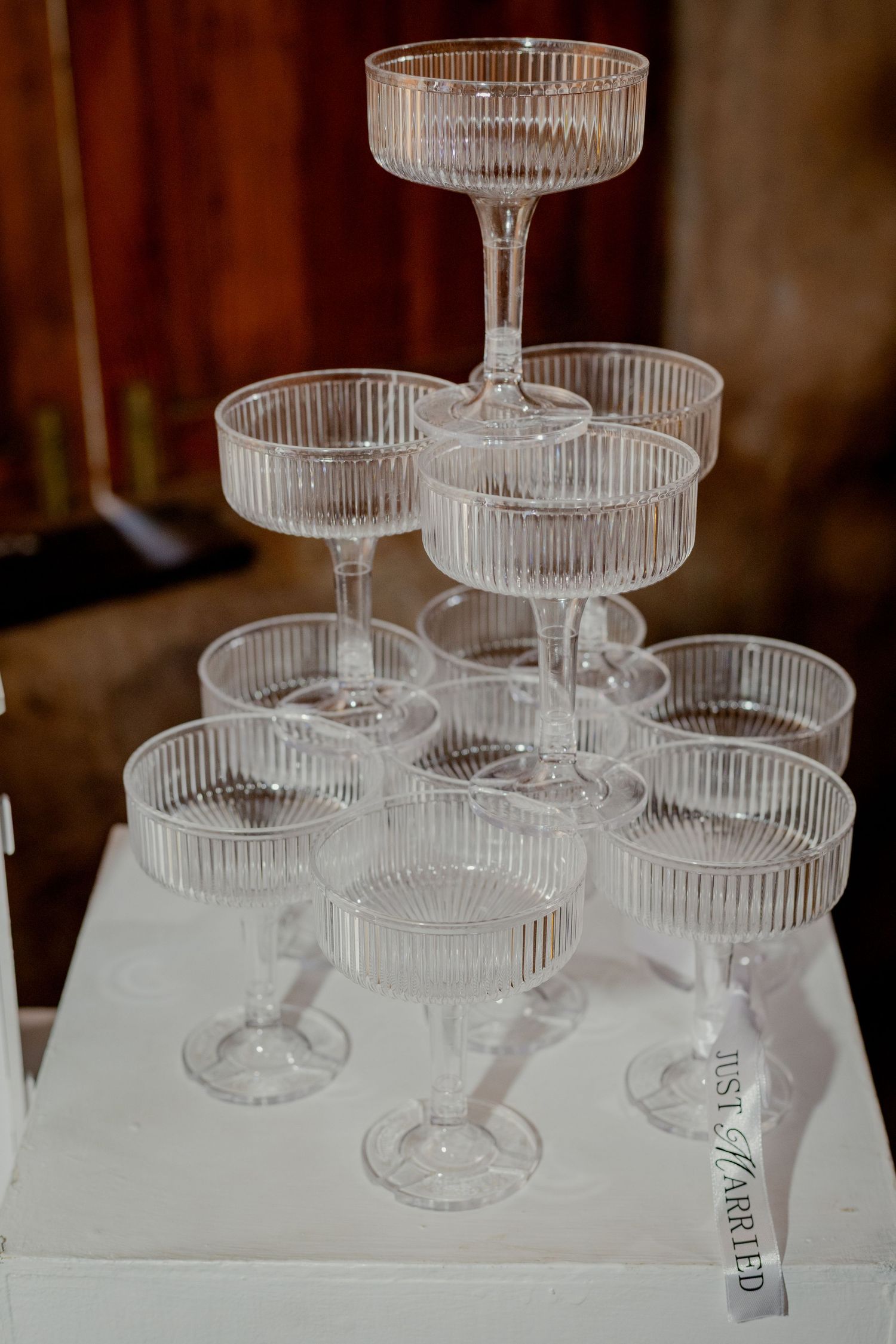 Coupe glass tower